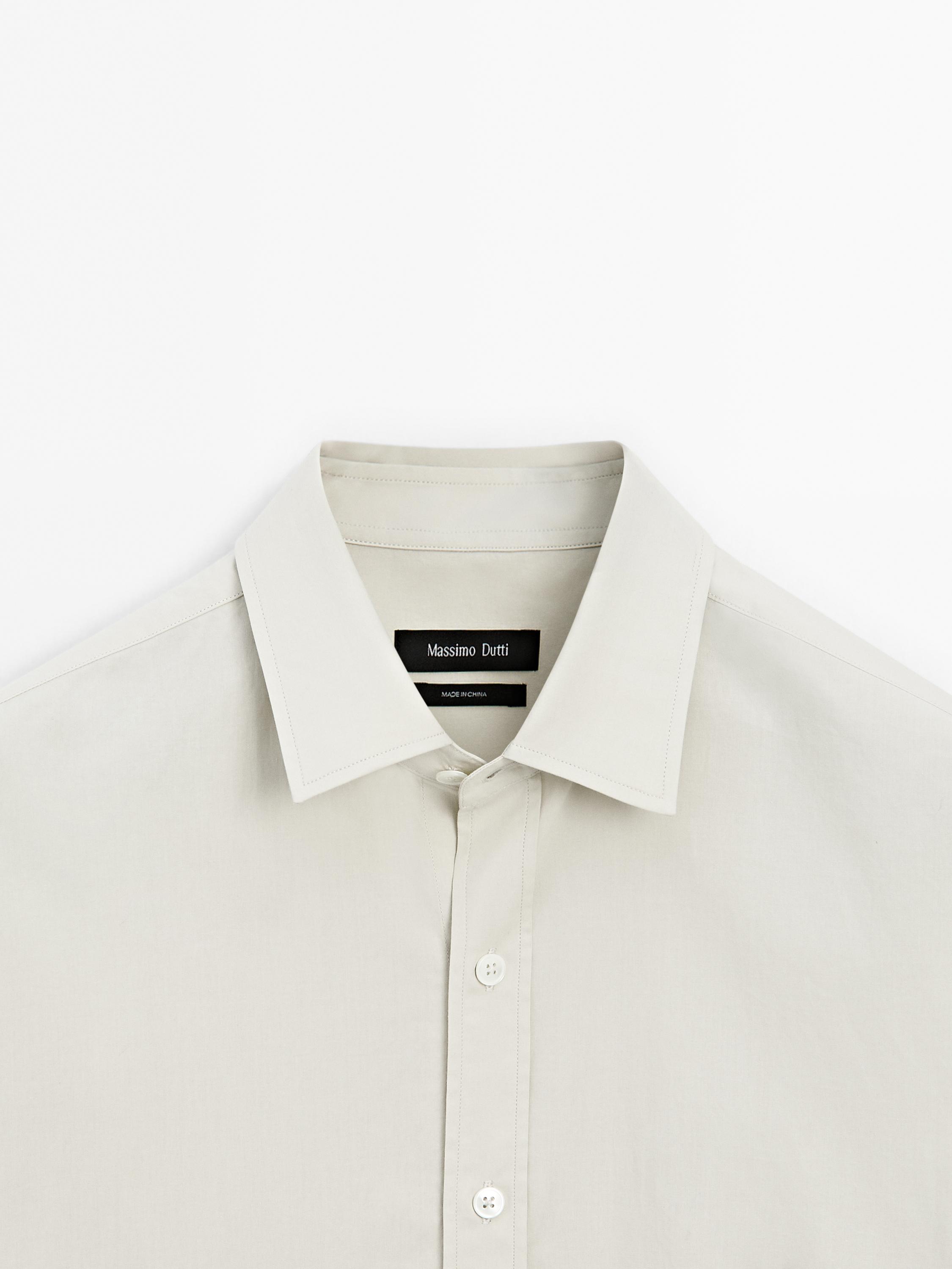 Regular-fit 100% cotton shirt